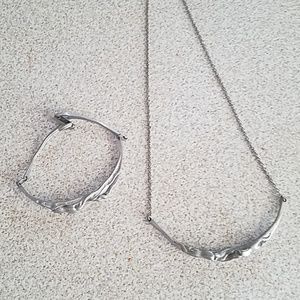 Necklace and matching bracelet